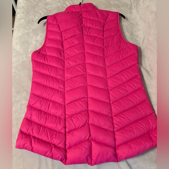 Tangerine Puffer Vest Hot Pink Super Soft - Picture 2 of 3